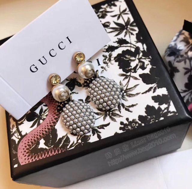 GUCCi飾品 古馳鳳梨耳夾 Gucci耳飾耳環  zgbq1140